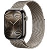 Apple Watch Series 10 42 mm Cellular prírodný titán s prírodným milánskym ťahom MWXF3QC/A