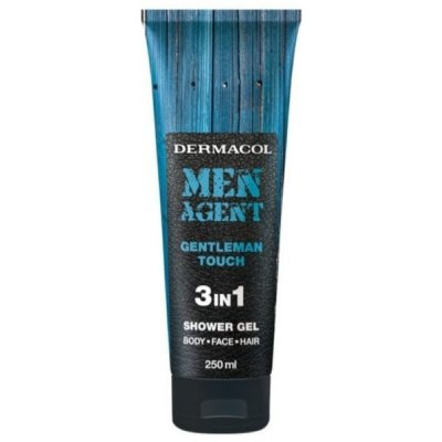 Dermacol Men Agent 3v1 Gentleman Touch sprchový gél na telo, tvár a vlasy 250 ml