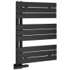 Kúpeľňový radiátor, teplovodný Aqualine 374 W 500 x 830 mm, čierny