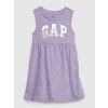GAP Baby šaty s metalickým logom Fialová 12-18M Fialová Fialová