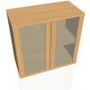 Hobis - Policová skriňa Strong, zámok, horná, 80x76,8x40 cm, buk/buk