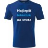 Modré tričko najlepší lekárnik na svete - darček pre lekárnika XXXL