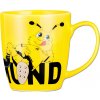 BORUSSIA DORTMUND Keramický Hrnček Borussia Dortmund, Žltý, Maskot, 200ml