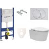 Cenovo zvýhodnený závesný WC set Geberit do ľahkých stien / predstenová montáž + WC SAT Brevis SIKOGES7W7S