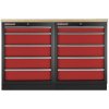 AHProfi Sestava kvalitních PROFI RED dílenských skříněk s pracovní deskou - RTGS1300BAL11