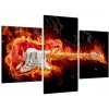 Obraz - gitara v ohni (Obraz 90x60cm)