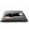 Pelech, veľký, odolný vankúš pre psa - Sivý, 100x100cm, XL