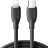 JOYROOM SA29-CL3 silikónový rýchlonabíjací a dátový kábel 30W USB-C/Lightning na iPhone/iPad/iPod/AirPods - 1,2 m - čierny - možnosť vrátiť tovar ZADARMO do 30tich dní