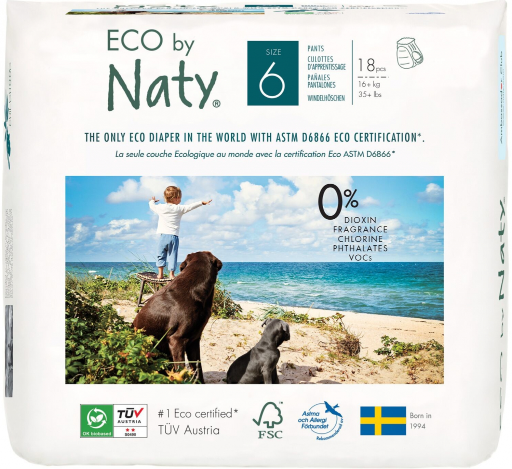 NATY NATURE BABYCARE PANTS 6 16+ kg 18 ks