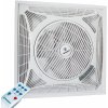 Podhľadový stropný ventilátor s diaľkovým ovládaním Westinghouse WINDSQUARE 36 cm v bielej farbe
