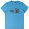THE NORTH FACE Logo Blue tričko Veľkosť: S