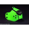 Mr. S Leather Neoprene K9 Muzzle Lime, neoprénový ňufák pre puppy play