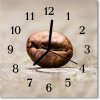 Nástenné sklenené hodiny Zrnková káva 30x30 cm