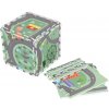 ECOTOYS ECOEVA021 Penová podložka, Puzzle mesto 90,5 × 90,5 cm, 21 dielov