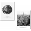 Wallity Súprava obrazov LA LUNE/NEW YORK 30 x 40 cm 2 kusy