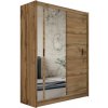 | Šatní skriňa so zrkadlom SABRINA 180x215 cm dub woltan | MT0044