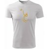 Volejbal zlatá - Pánske tričko Fantasy športové - XL ( Biela )