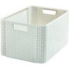 CURVER Úložný box RATTAN Style L krémový