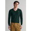 Gant Classic Cotton V-neck zelená