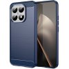 Techsuit - Carbon Silicone puzdro s karbónovým vzorom pre Xiaomi 15T - modré