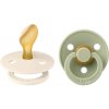 BIBS Colour anatomické cumlíky z prírodného kaučuku 2 ks Ivory/Sage Veľkosť: Veľkosť 1