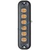 PREDATOR 6x4W LED vertikálny, 12-24V, oranžový, ECE R65