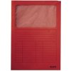 Zakladacie zložky s okienkom A4 LEITZ červená