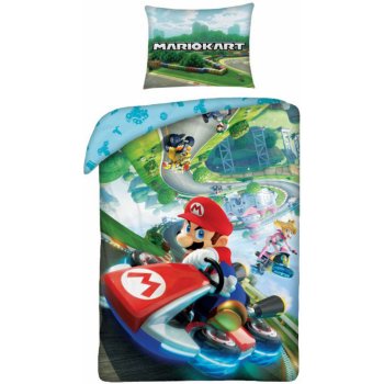 Halantex bavlna obliečky Super Mario Kart Nintendo 70x90 140x200