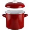 Smaltovaný hrniec červený 2 L (Smaltovaný hrniec 2 L s pokrievkou)