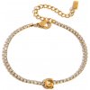 ELENYS Initial G - pozlátený náramok 18K žlté zlato Dĺžka náramku: 16+5 cm / max. 21 cm pozlátený náramok 18K žlté zlato