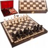 Drevené šachy z hrabu Klasická hra ako darček v kufríku s vložkami