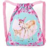 Bagmaster Bag LUMI 23 Školský vak na prezúvky / vak na telocvik - jeleň a jelenček ružový 1,5 l 230236