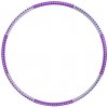 Fitness foam Hula hoop obruč VFstyle 90 cm fialovo-sivá