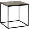 Adore Furniture | Konferenčný stolík 52x50 cm čierna | AD0160