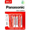 PANASONIC Red Zinc AA 4ks 00133698