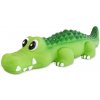 Dog Fantasy latexový krokodíl so zvukom 21 cm