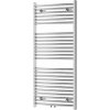 Kúpeľňový radiátor, vodný Mexen 490 W 600 x 1200 mm, strieborný