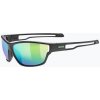 Slnečné okuliare UVEX Sportstyle 806 black matt/mirror green