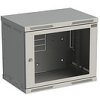 Rozvaděč nástěnný SENSA 9U 400mm, dveře sklo, RAL 7035, SENSA-9U-64-11-G