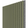 WALL CONCEPT akustický panel Oliva, sivý filc + MDF, 2750x604x21 mm, 1,66 m2
