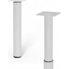 Stabilit Nábytková noha nastaviteľná, ⌀ 30 × 210–350 mm, oceľ, biela, 30 kg, 50392