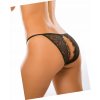 Allure Crotchless Enchanted Panty Black