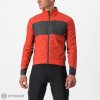 Castelli UNLIMITED PUFFY bunda, červená/sivá M