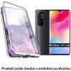 Luxria Double Glass Magnetic - Strieborné presklené magnetické púzdro pre Xiaomi Pre Xiaomi: Mi Note 10 Lite