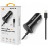Nabíjačka do auta ALIGATOR pre IPH, 1A, Turbo charge, Black