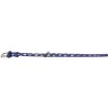 COLLAR Kožený obojok s hviezdami Glamour, 21-29cm/12mm, fialová