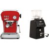 Ascaso Dream ONE, Love Red + Ascaso H64, black