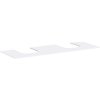 Hansgrohe Xevolos E doska 600/480 157,4 x 55 x 1 cm matná biela 54211700