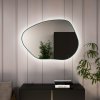 Baltica Design Bright Stain I zrkadlo 90x64 cm s osvetlením zelená 5904107931746
