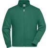 James & Nicholson Mikina JN 836 se stojáčkem na zip COT02083602813-dark green 3XL Zelená tmavá